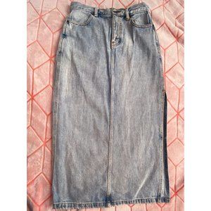 Aritzia TNA Denim Maxi Skirt